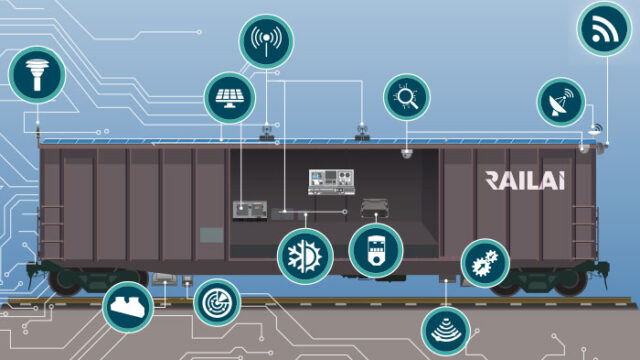 Point cloud data from Tetra Tech’s RailAI and automation system that modernizes rail track inspection